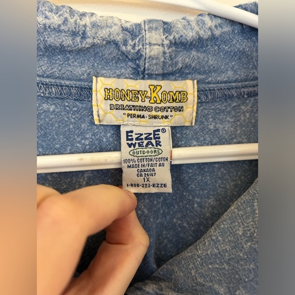 Vintage 1990s Honey Komb Ezze Wear Denim Sleeveless Jacket​ - Picture 2 of 11